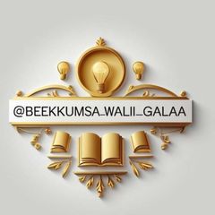 Beekkumsa walii galaa📖 avatar