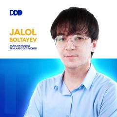 𝗧𝗘𝗦𝗧 𝗟𝗜𝗗𝗘𝗥 | JALOL BOLTAYEV avatar