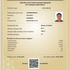 KIMYO DARSLARI (XUSANOV OZODBEK) avatar